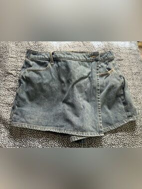 Maurices Light Blue Denim Skort